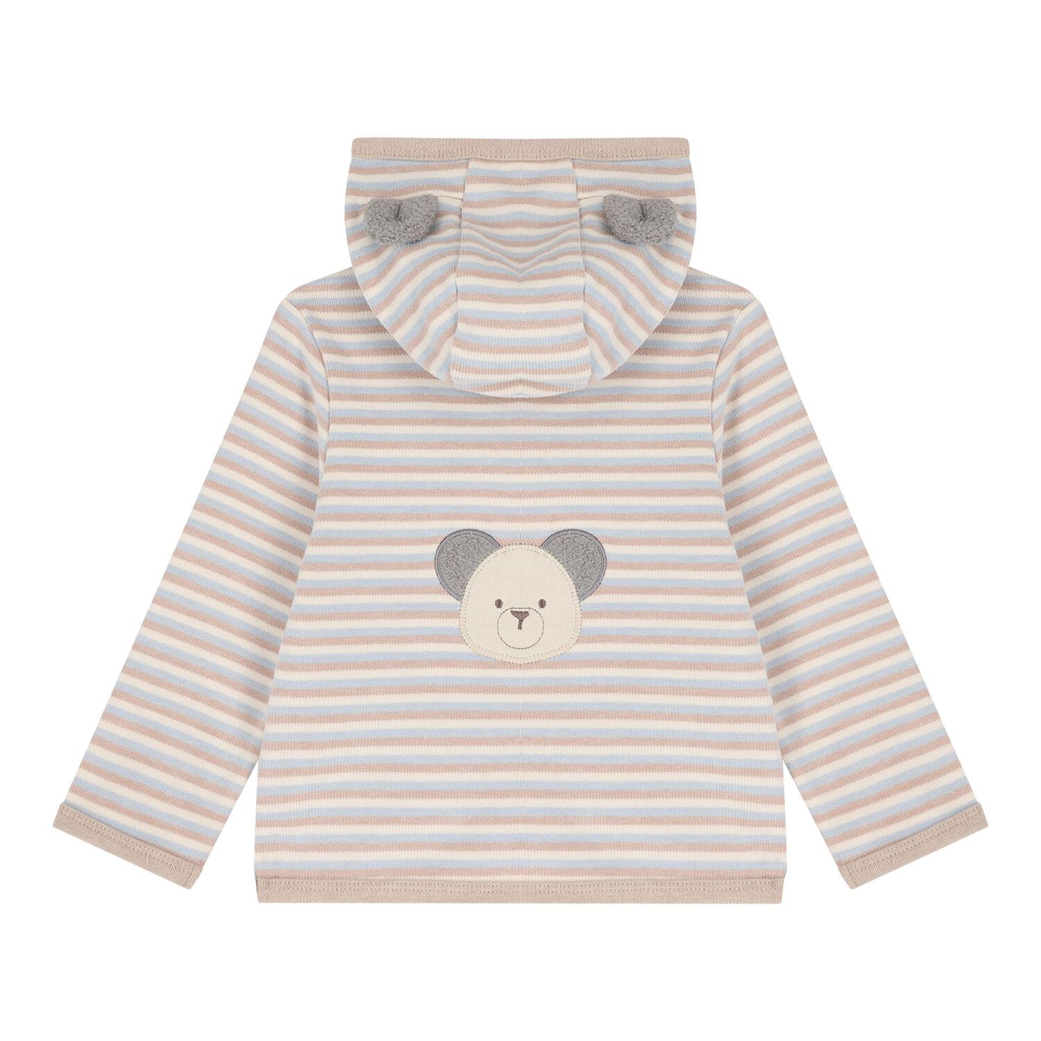 Baby Boys Beige & Ivory Teddy Bear Tracksuit ( 3 Piece ), 1, hi-res