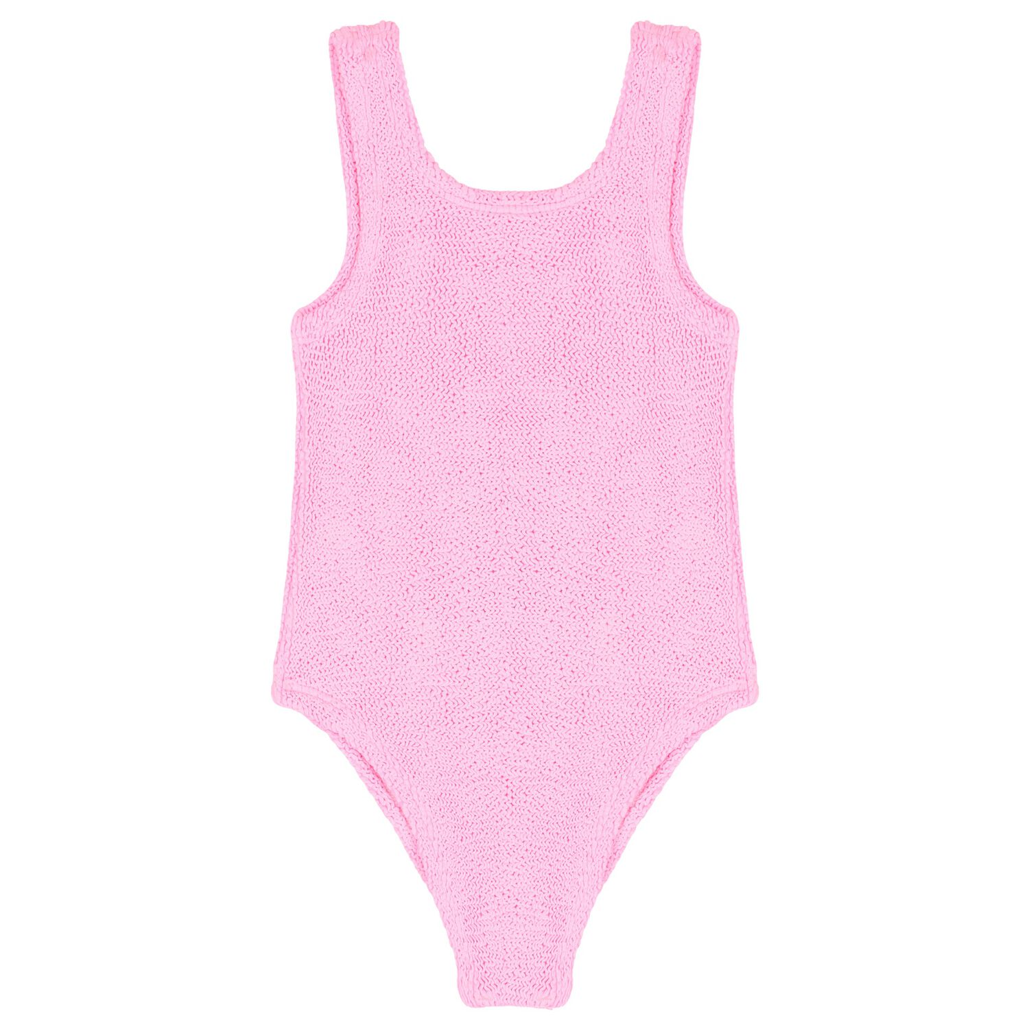 Girls Bubblegum Pink Crinkle Swimsuit, 2, hi-res