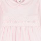Baby Girls Pink Smocked Babygrow Gift Set, 3, hi-res