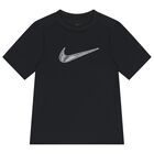 Boys Black Logo Dri-Fit T-Shirt, 1, hi-res