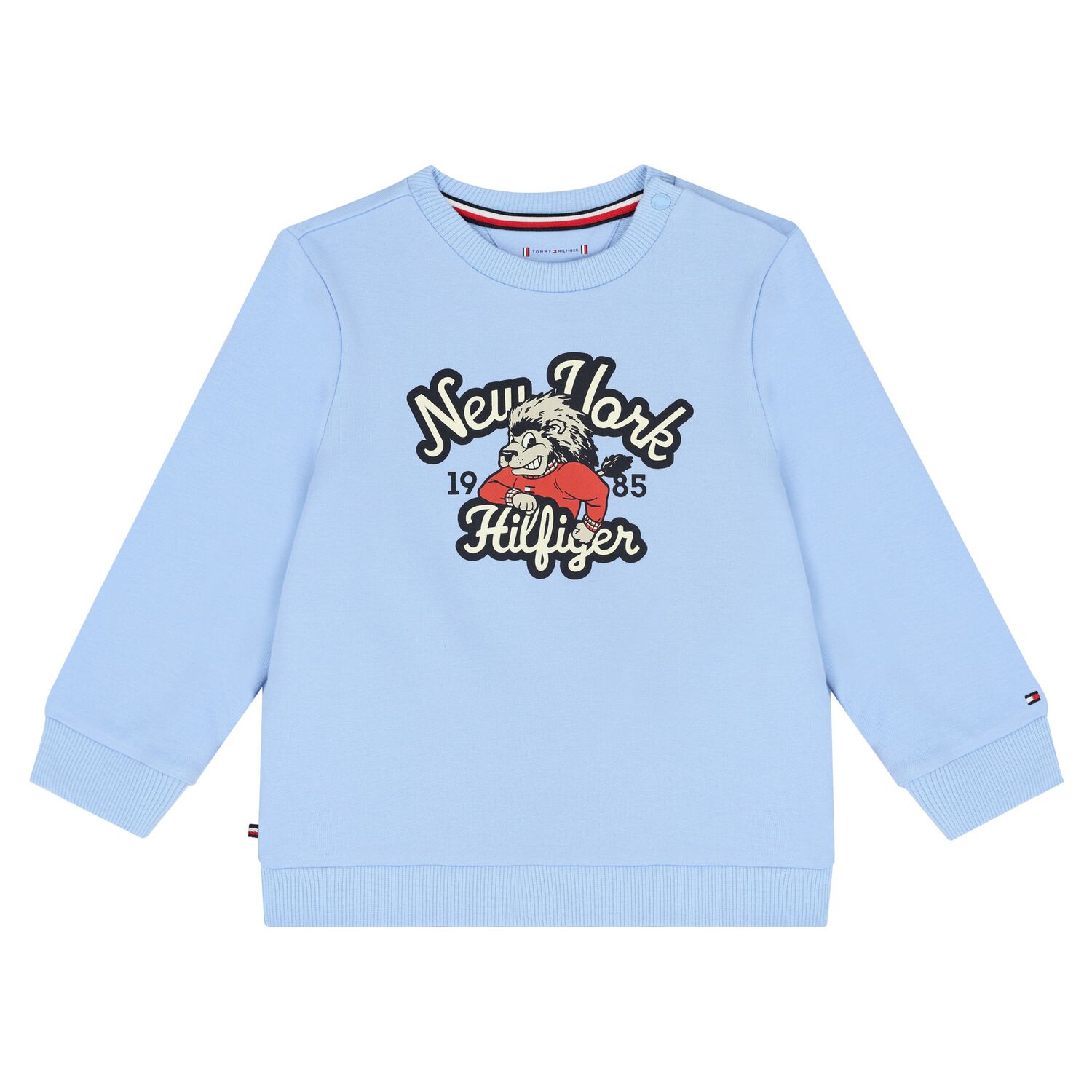 Younger Boys Blue Logo Sweatshirt, 1, hi-res image number null