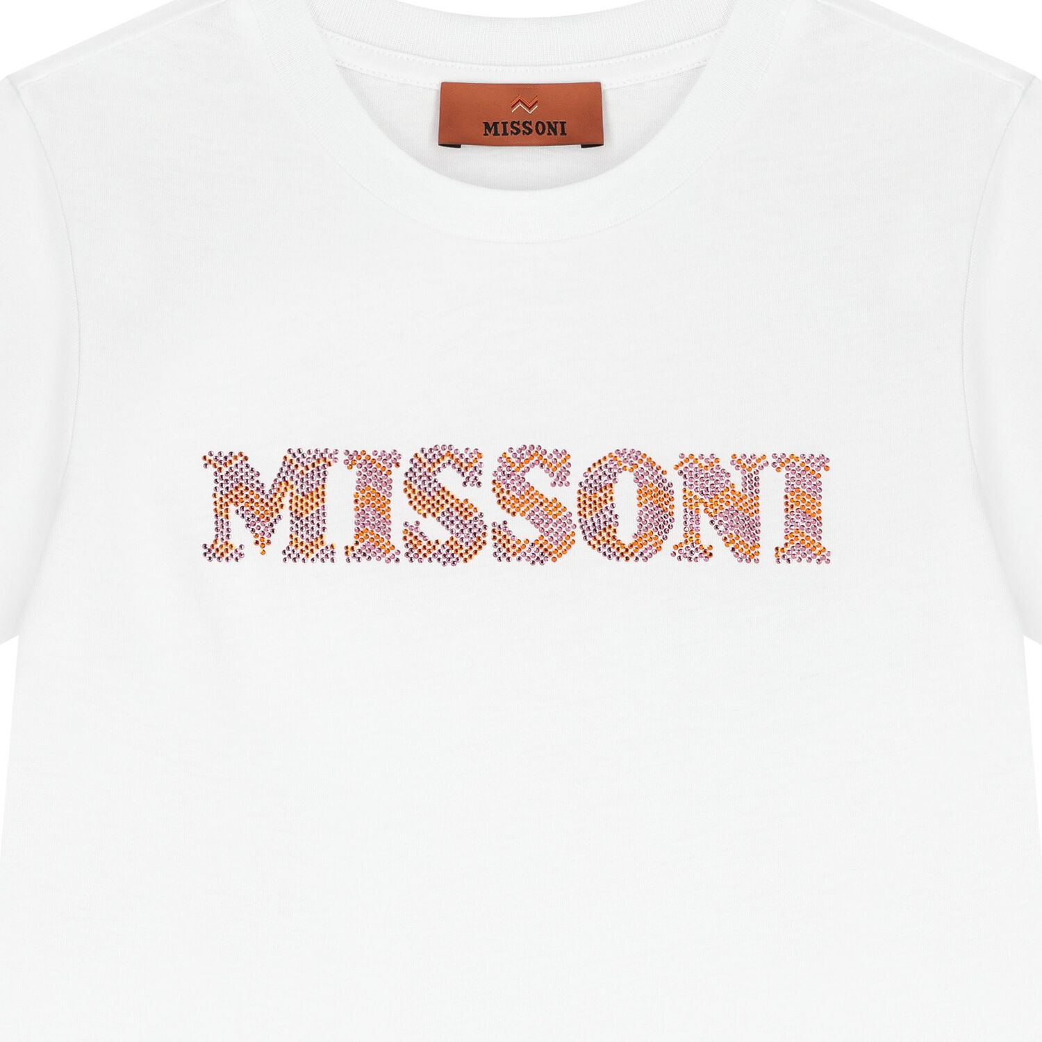 تيشيرت بنات بالشعار باللون الأبيض, 1, hi-res image number null