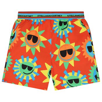 Boys Red Sun Swim Shorts