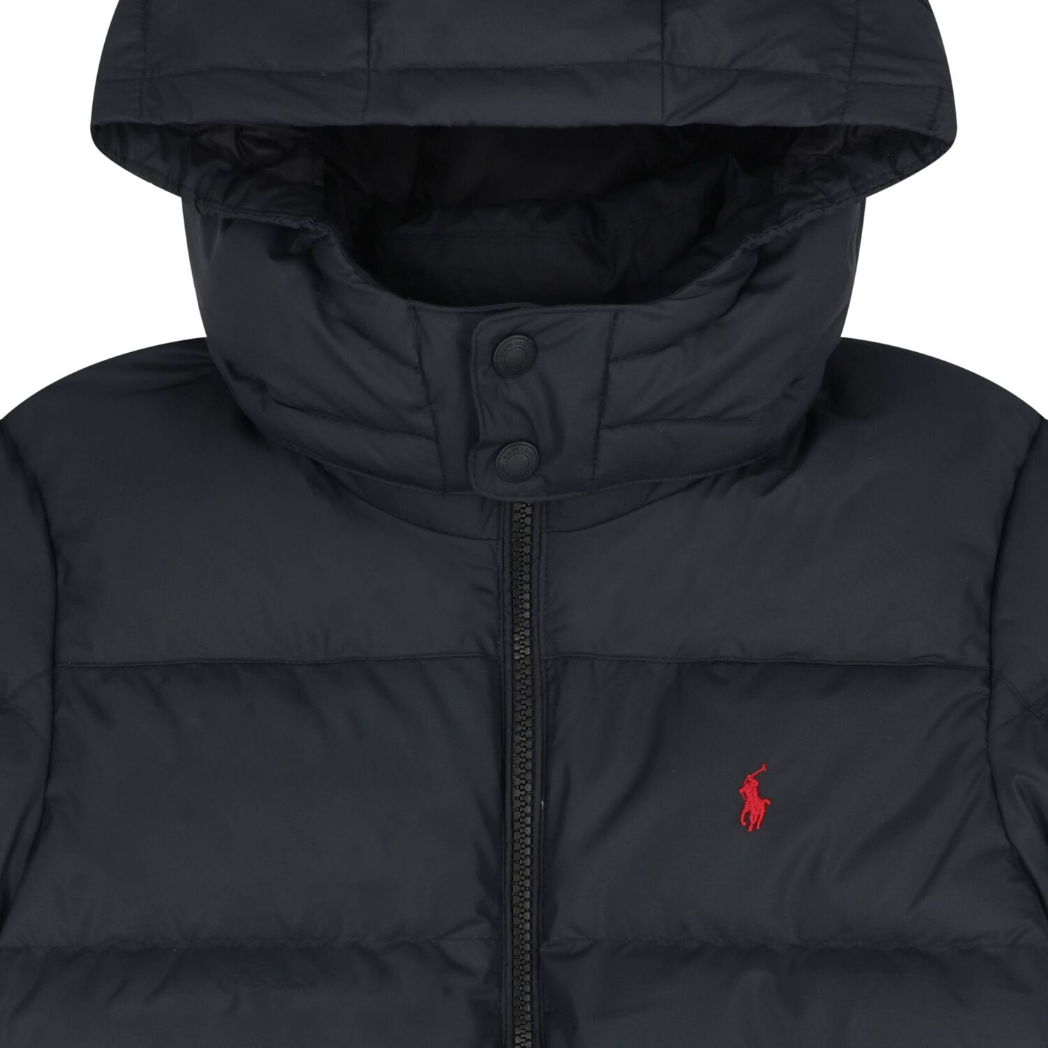 Boys Black Logo Puffer Jacket, 1, hi-res image number null