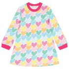 Girls Multi-Coloured Heart Dress Set, 1, hi-res