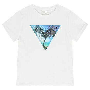 Boys White Logo T-Shirt