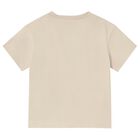 Younger Boys Beige Crocodile T-Shirt, 2, hi-res
