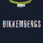 تيشيرت هيلوجرافيك بالشعار باللون الكحلى للاولاد, 1, hi-res