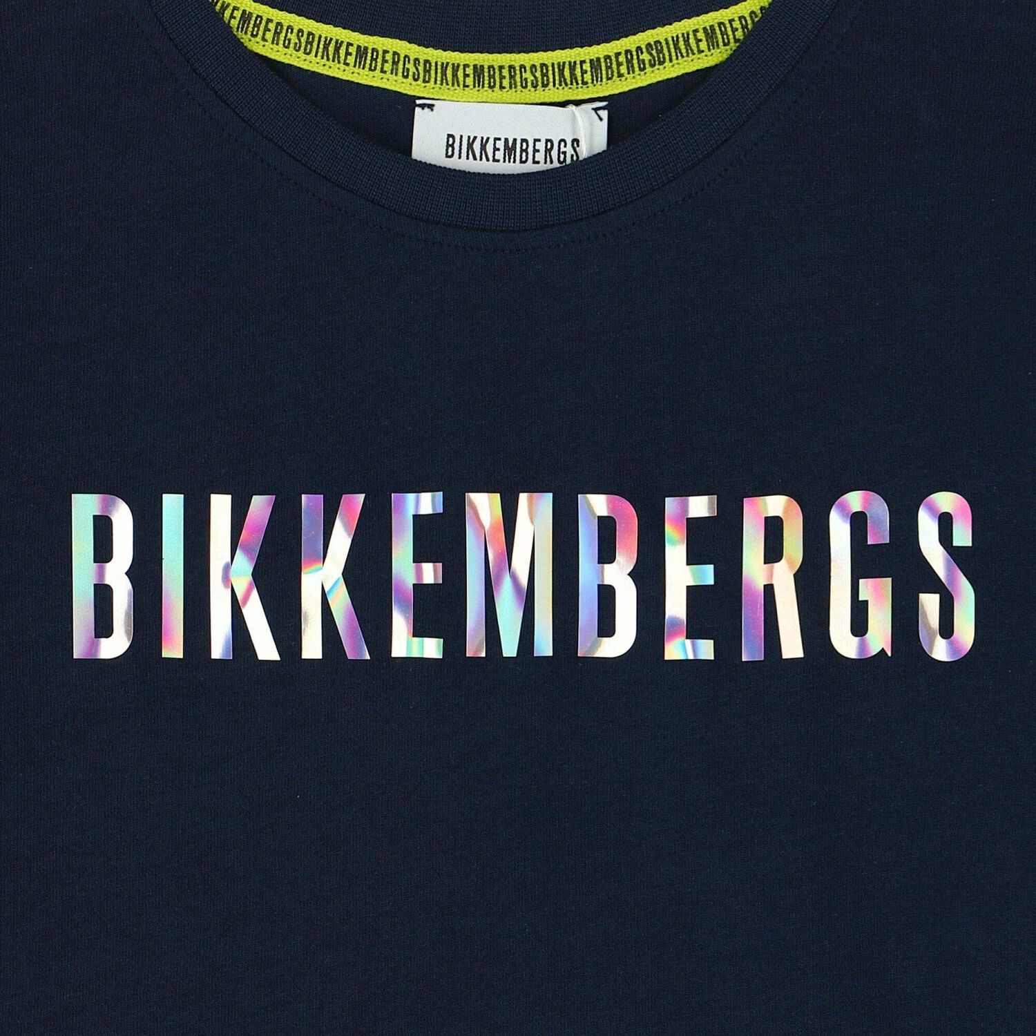 تيشيرت هيلوجرافيك بالشعار باللون الكحلى للاولاد, 1, hi-res image number null