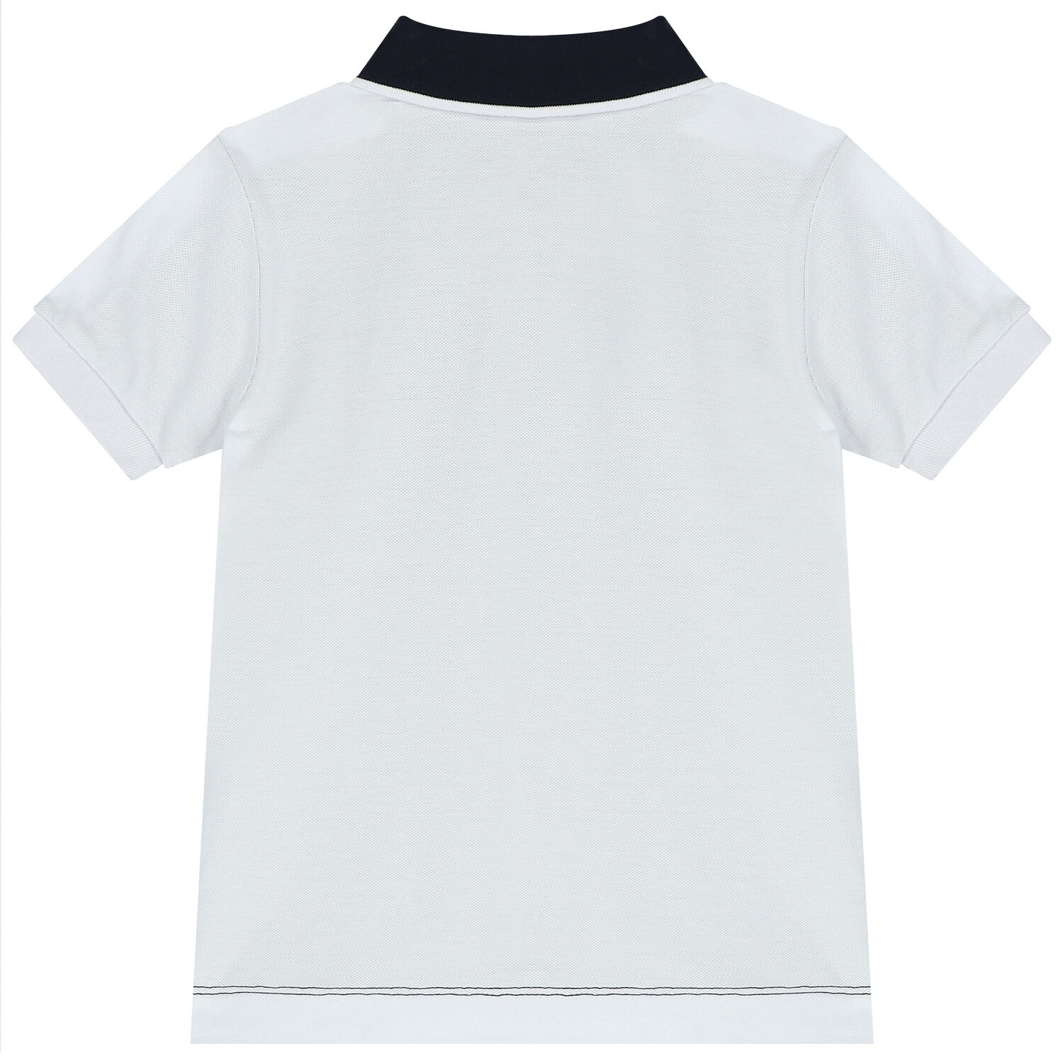 تيشيرت بولو أولاد بالشعار باللون الكحلى والابيض, 2, hi-res