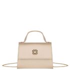 Girls Beige Crepe Handbag, 3, hi-res