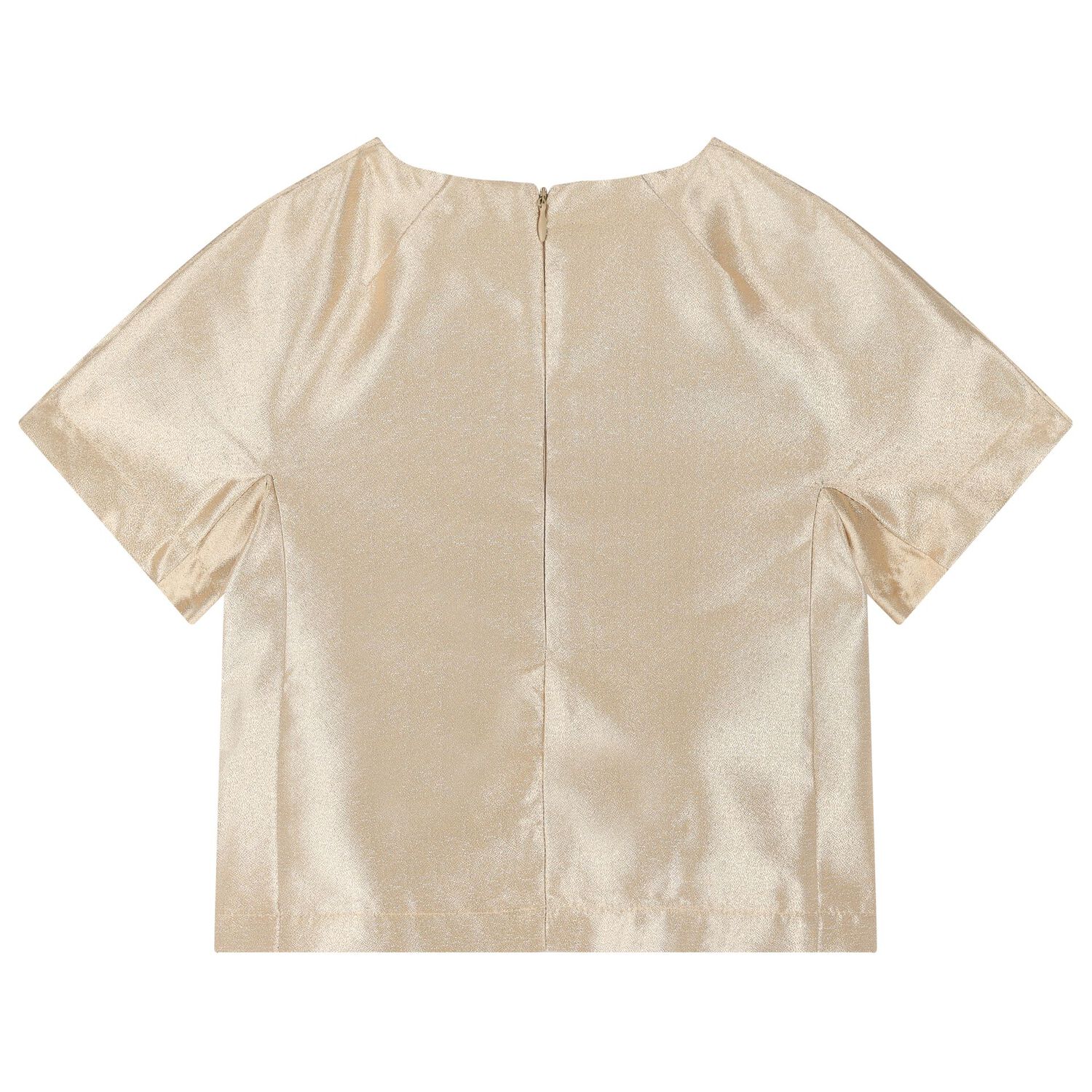 Girls Gold & White Roses Skirt Set, 1, hi-res image number null