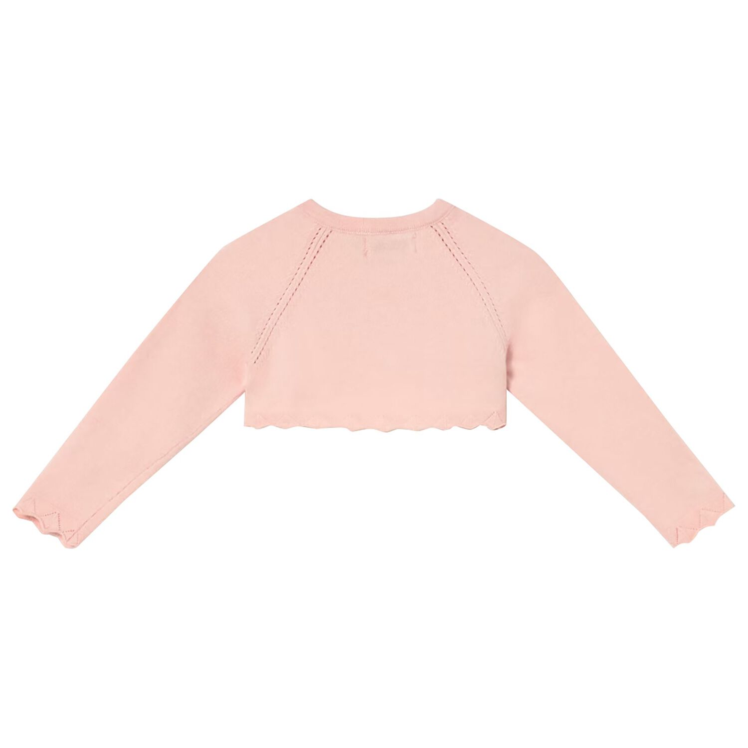 Younger Girls Pink Knitted Cardigan, 4, hi-res