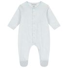 Baby Boys Blue Logo Babygrow Set, 5, hi-res