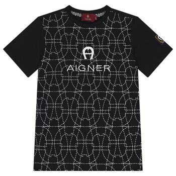 Boys Black Logo T-Shirt