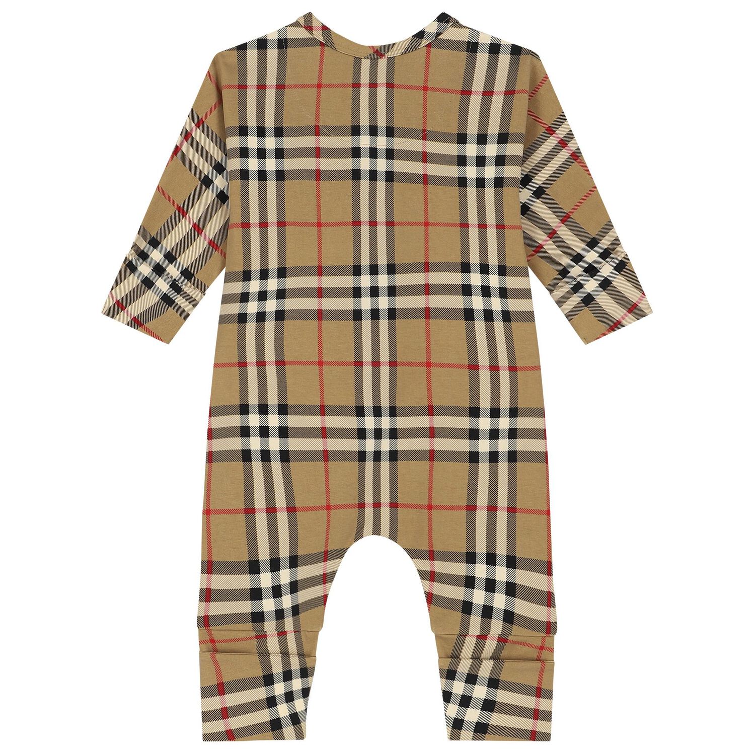 Beige Check Romper Gift Set, 1, hi-res image number null