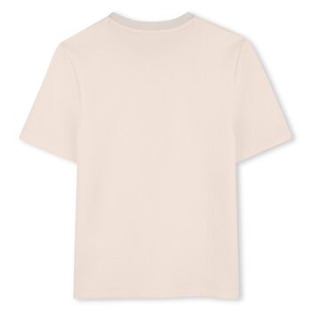 Boys Mini Me Ivory Logo T-Shirt