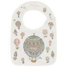 Ivory Hot Air Balloon Baby Bib, 1, hi-res