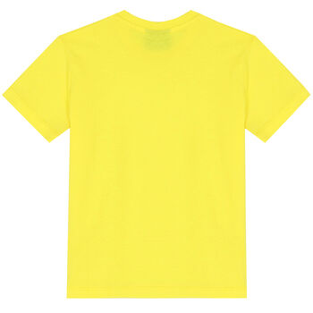 Boys Yellow Thunderbolt Logo T-Shirt