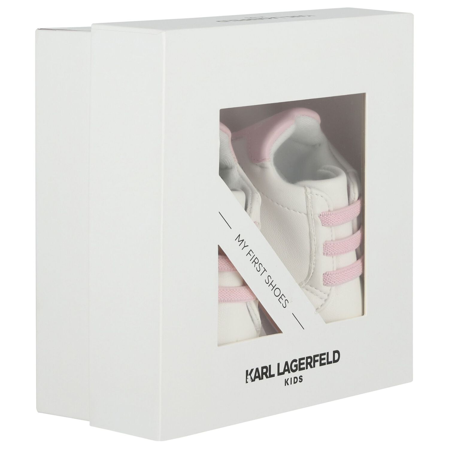 Baby White & Pink Choupette Pre Walker Shoes, 1, hi-res