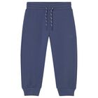 Younger Boys Blue Logo Joggers, 3, hi-res