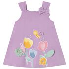 Younger Girls Lilac Dress, 1, hi-res