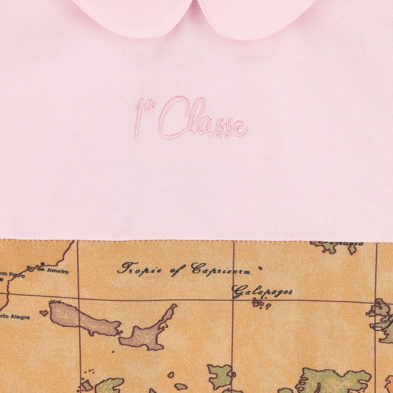 Baby Girls Beige & Pink Geo Map Babygrow Gift Set, 2, hi-res