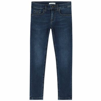 Girls Blue Denim Skinny Jeans