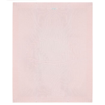 Baby Girls Pink Knitted Blanket