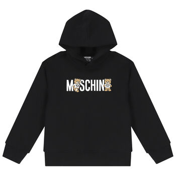 Black Teddy Bear Hooded Top