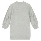 فستان بالشعار باللون الرمادي, 1, hi-res