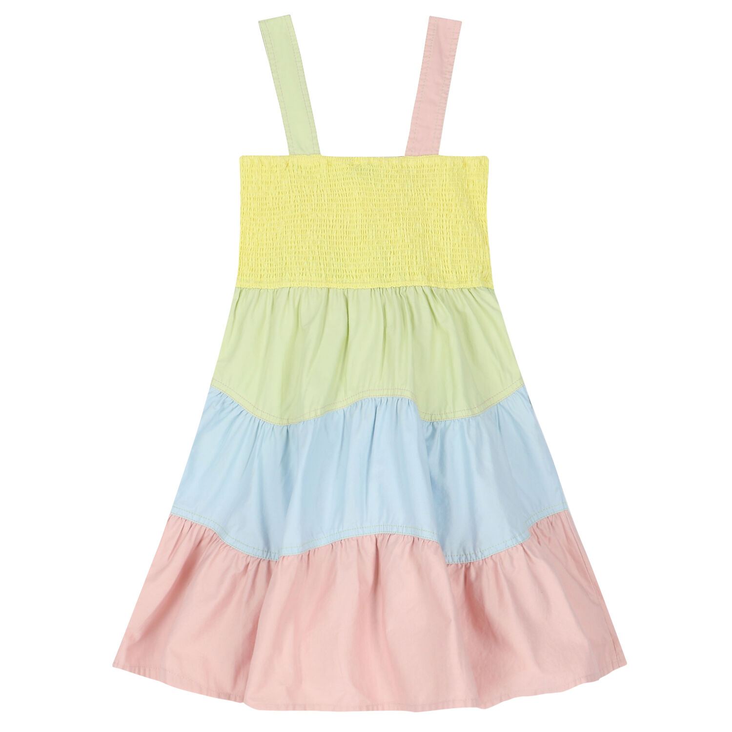 Girls Multi-Colored Smocked Dress, 1, hi-res image number null