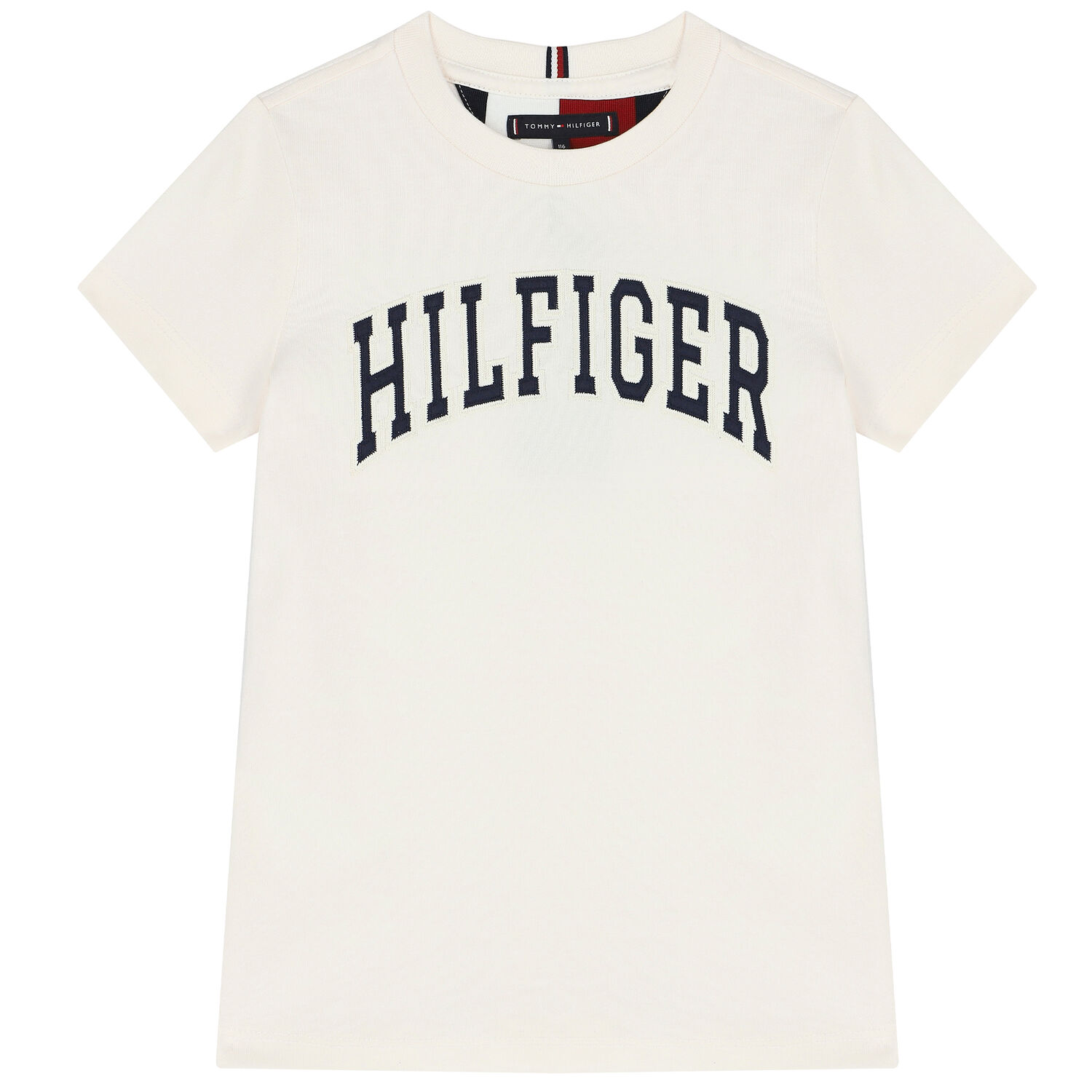Boys Ivory Logo Cotton T-Shirt, 2, hi-res