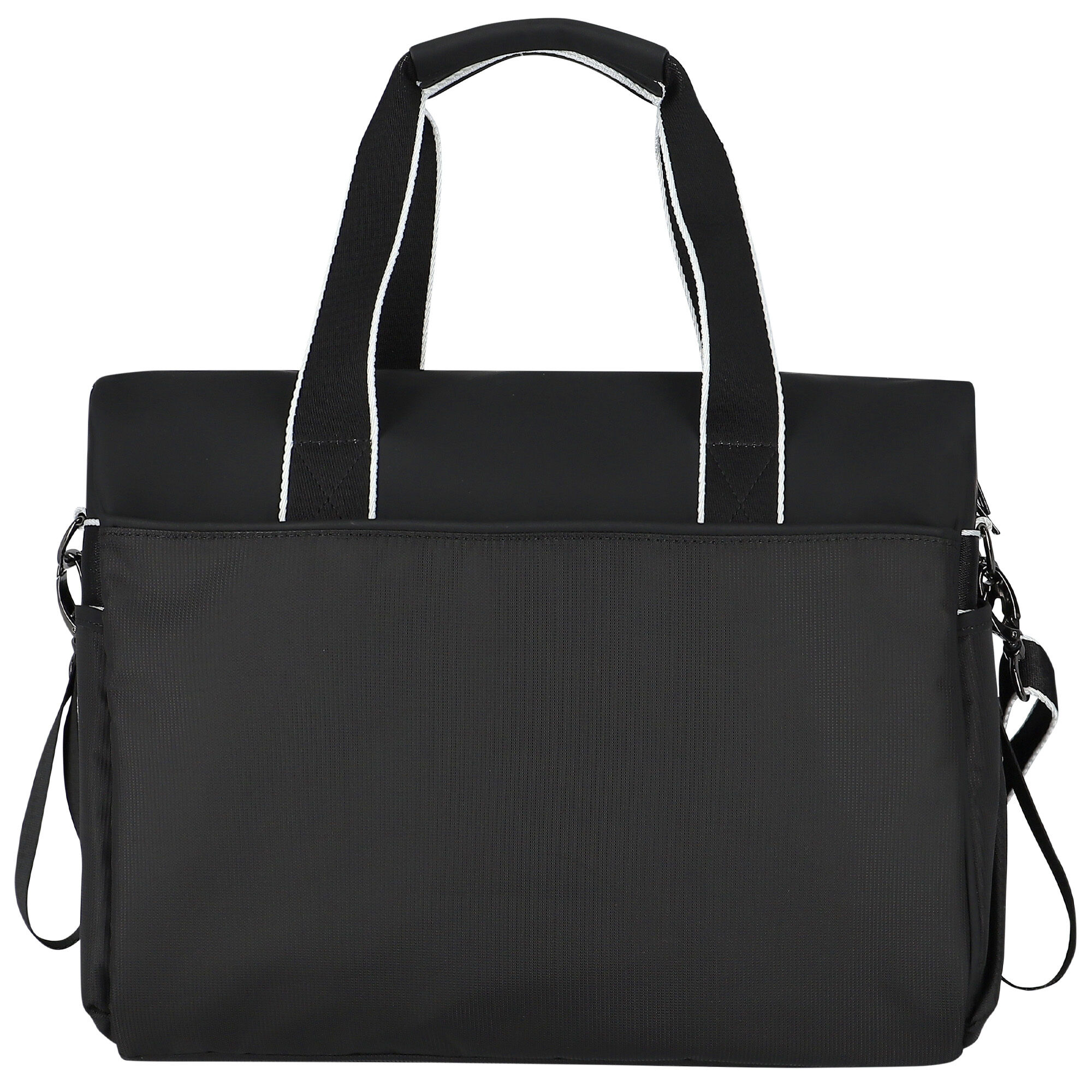 Black tote top changing bag