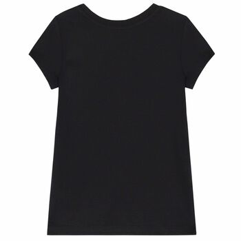 Girls Black Logo T-Shirt