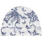 Ivory & Navy Blue Toile De Jouy Babygrow Gift Set, 1, hi-res