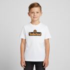 Boys White Logo T-Shirt, 3, hi-res