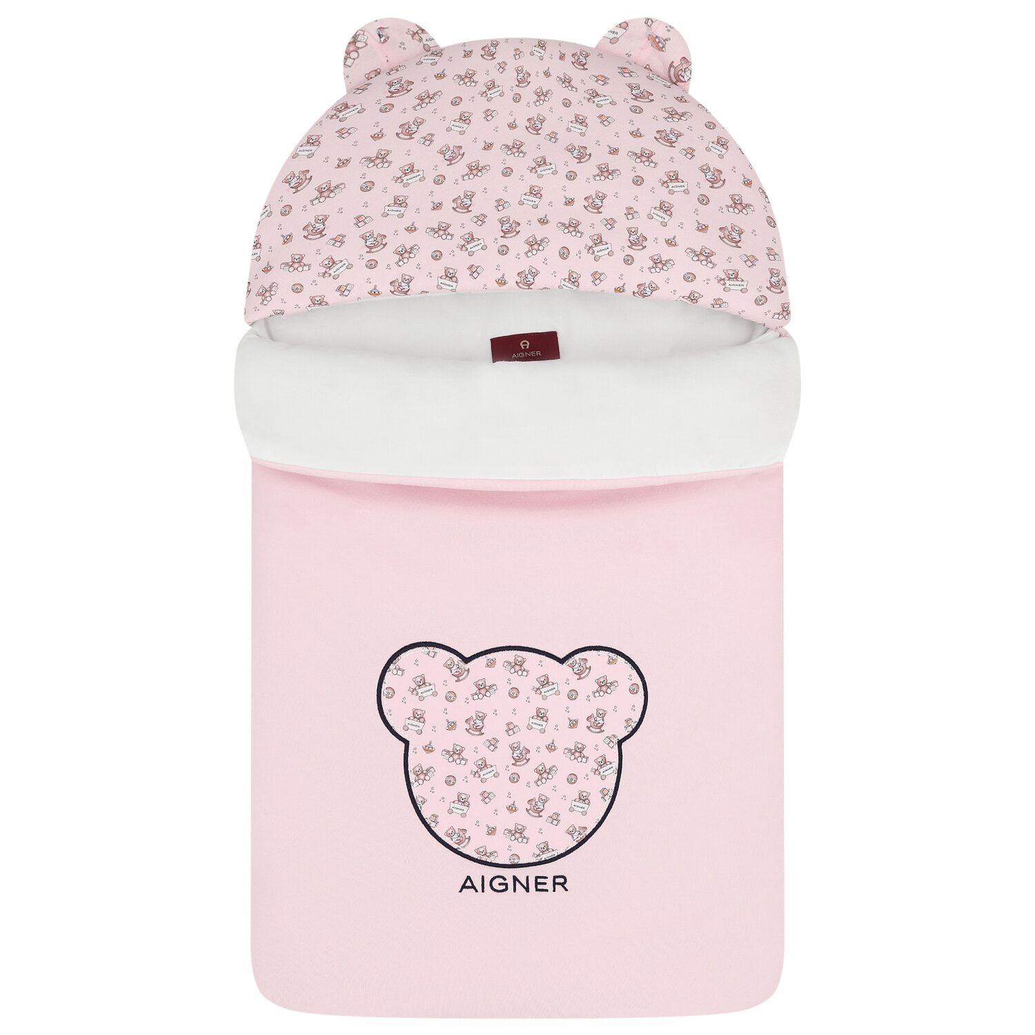 مدس بنات بشعار تيدى بير باللون الابيض والوردى , 3, hi-res