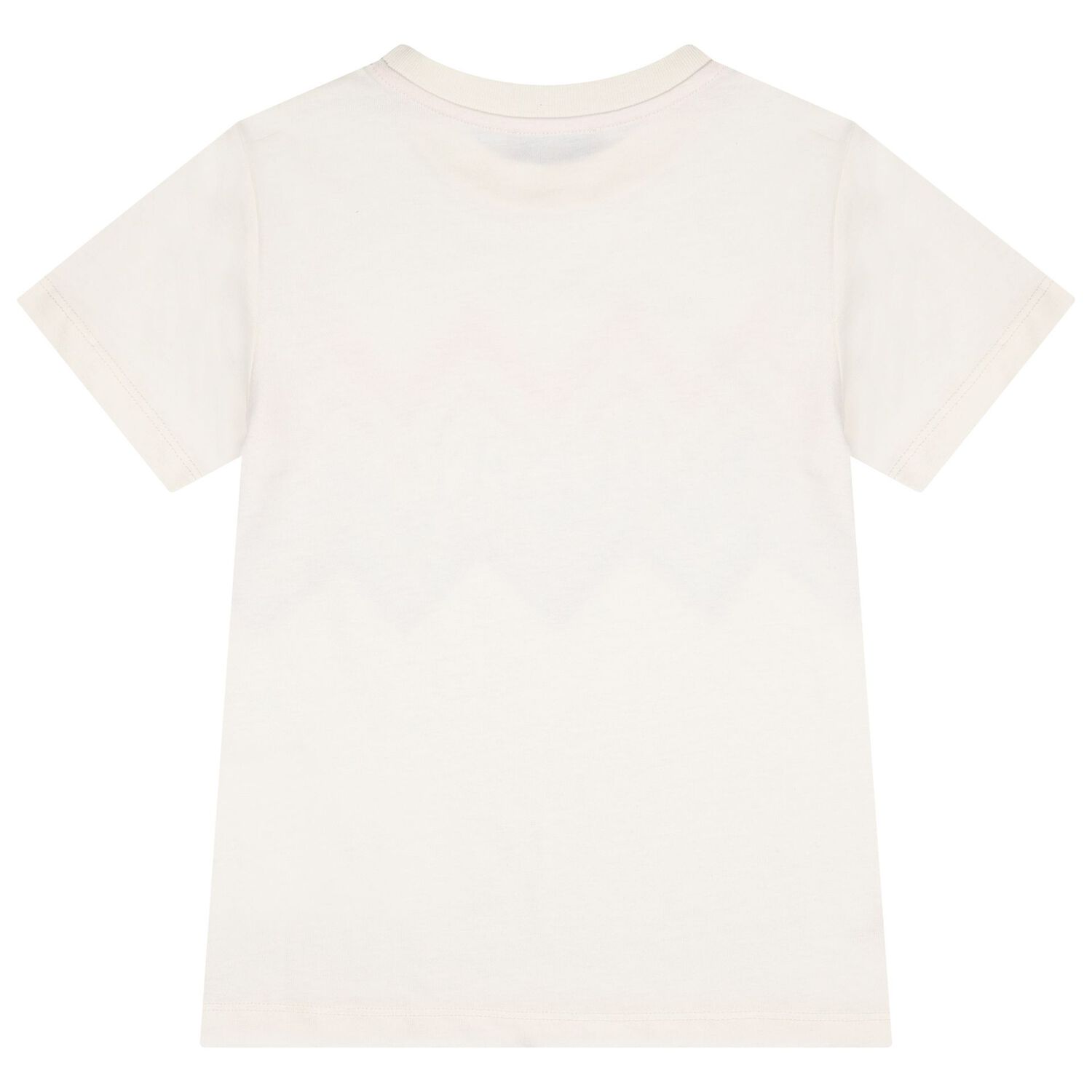 Girls Ivory Zig Zag Logo T-Shirt, 1, hi-res