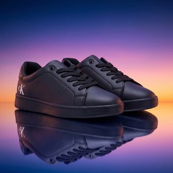 Black Logo Trainers