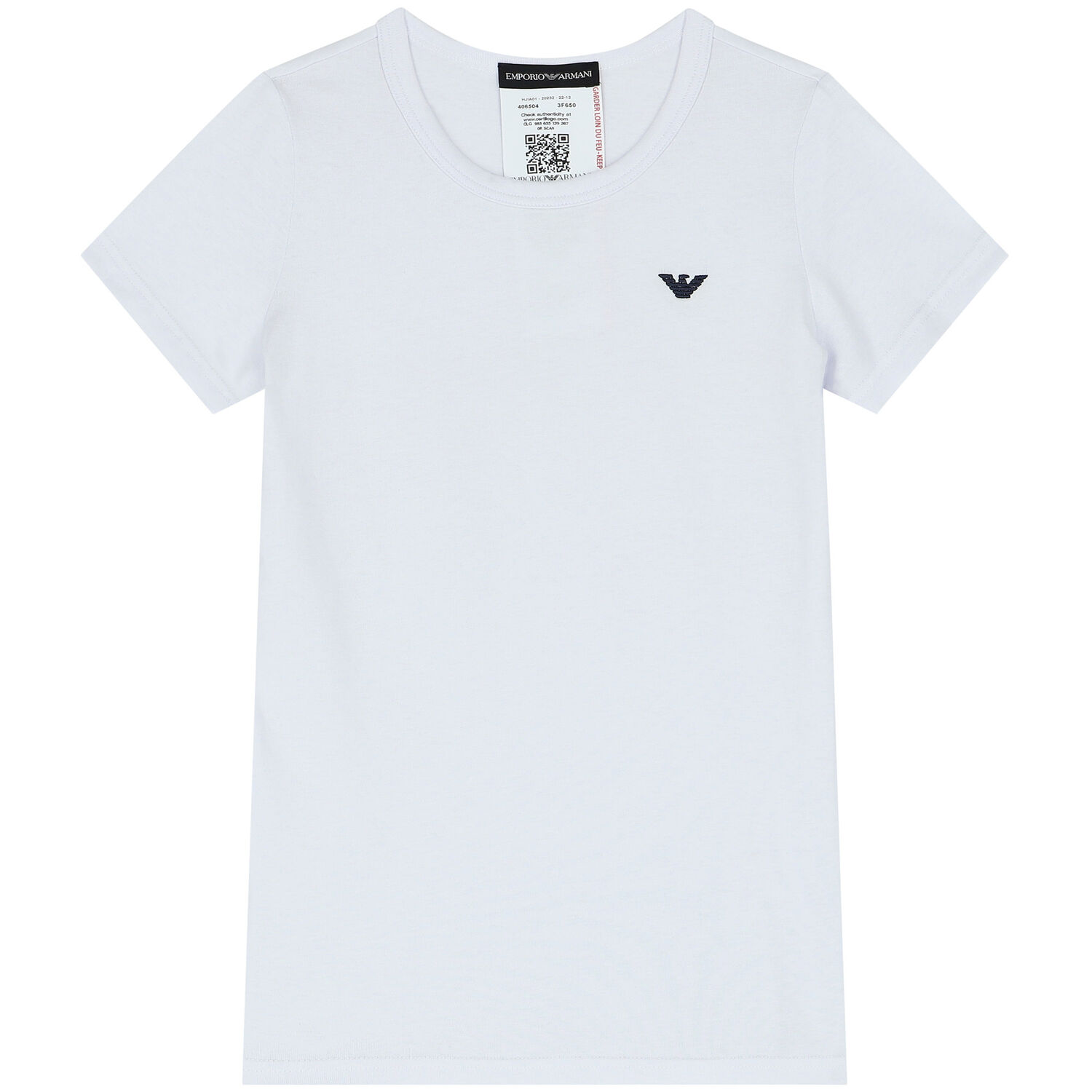 تيشيرت بالشعار باللون الابيض والكحلي للاولاد (قطعتين), 1, hi-res image number null