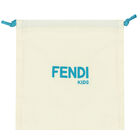 Girls Beige FF Bow Headband, 1, hi-res