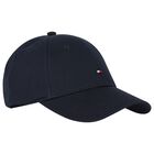 Boys Navy Blue Logo Cap, 1, hi-res