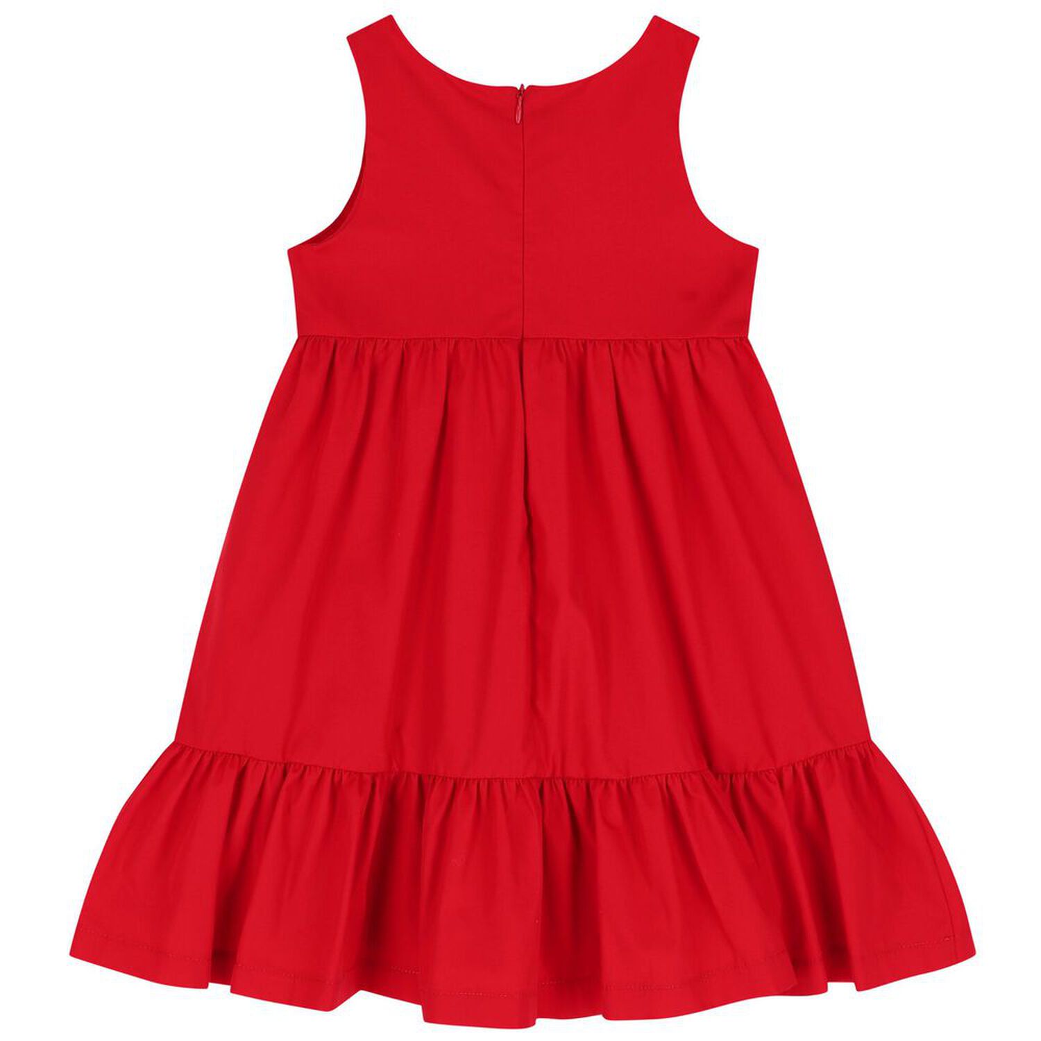 Girls Red Logo Bow Dress, 1, hi-res