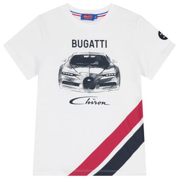 تيشيرت اولاد بالشعار باللون الأبيض