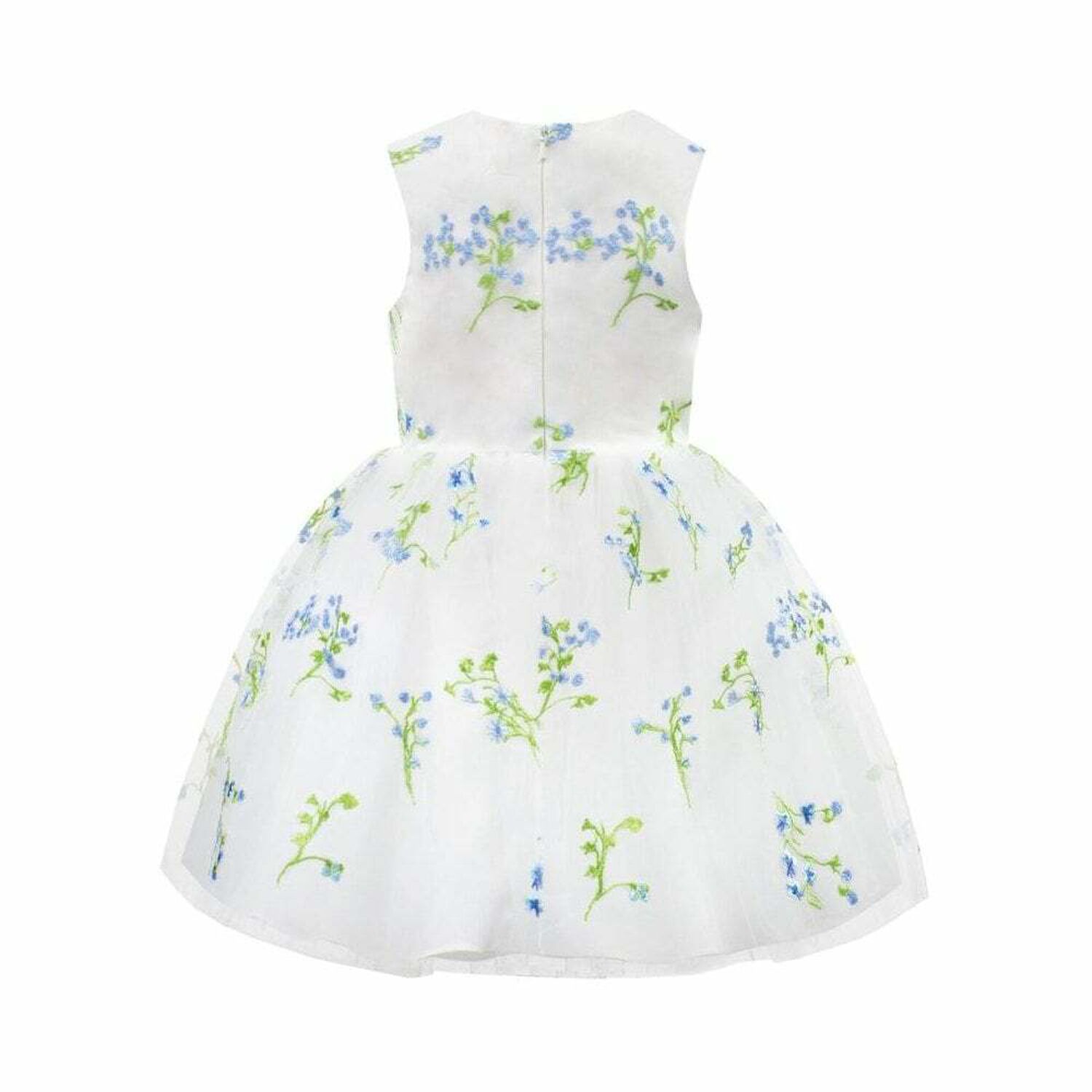 Girls Floral Tulle Dress, 1, hi-res