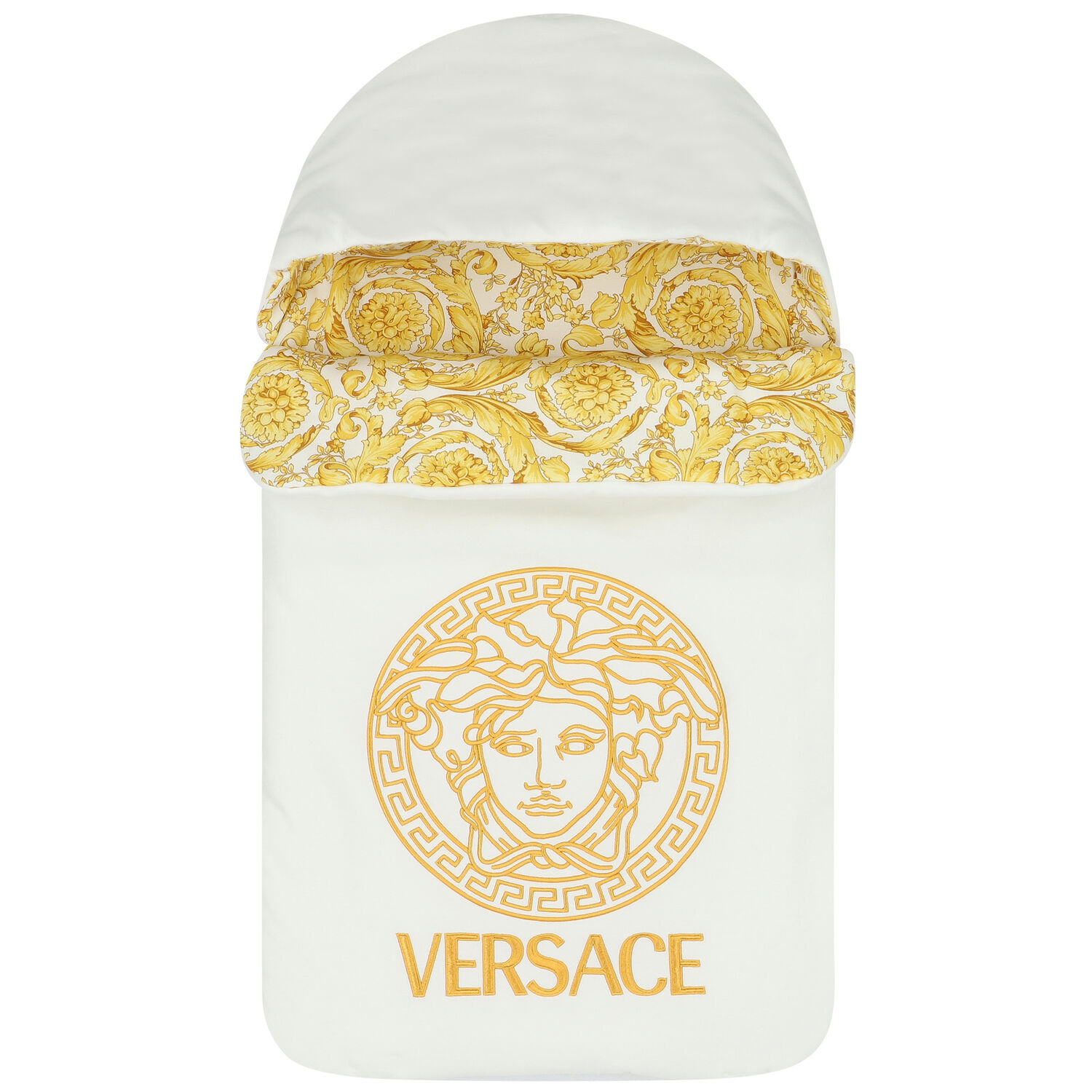 Ivory & Gold Barocco Logo Baby Nest, 1, hi-res image number null