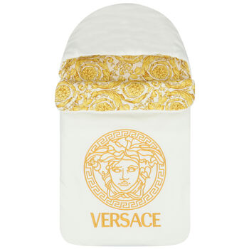 Ivory & Gold Barocco Logo Baby Nest