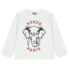 White Elephant Logo Long Sleeve Top, 1, hi-res