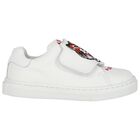 حذاء رياضي بالشعار باللون الأبيض, 1, hi-res